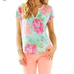 EUC Lilly Pulitzer Duval Notch top.